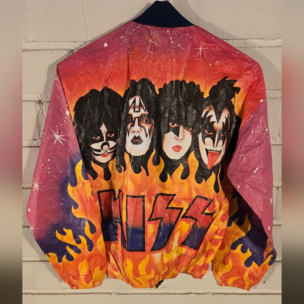 KISS Rockrollium Corp Youth Olefin Jacket Size Large 1978